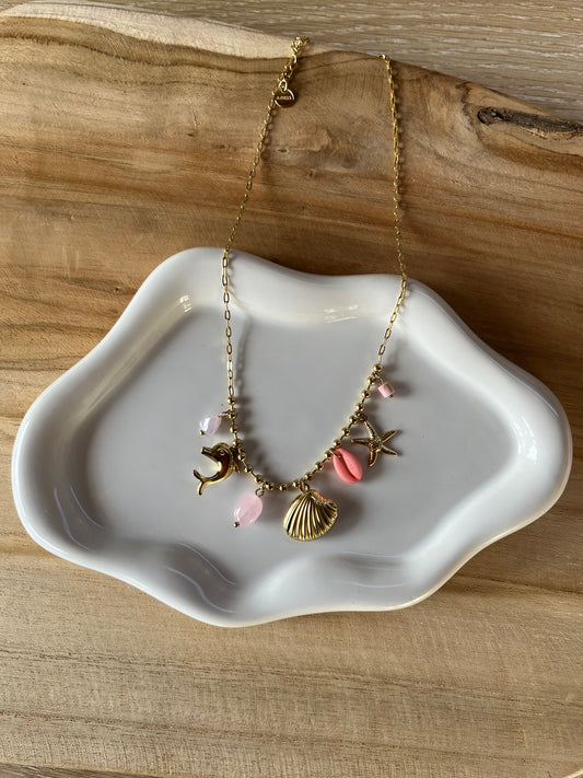 Collier ATHENA doré acier inoxydable