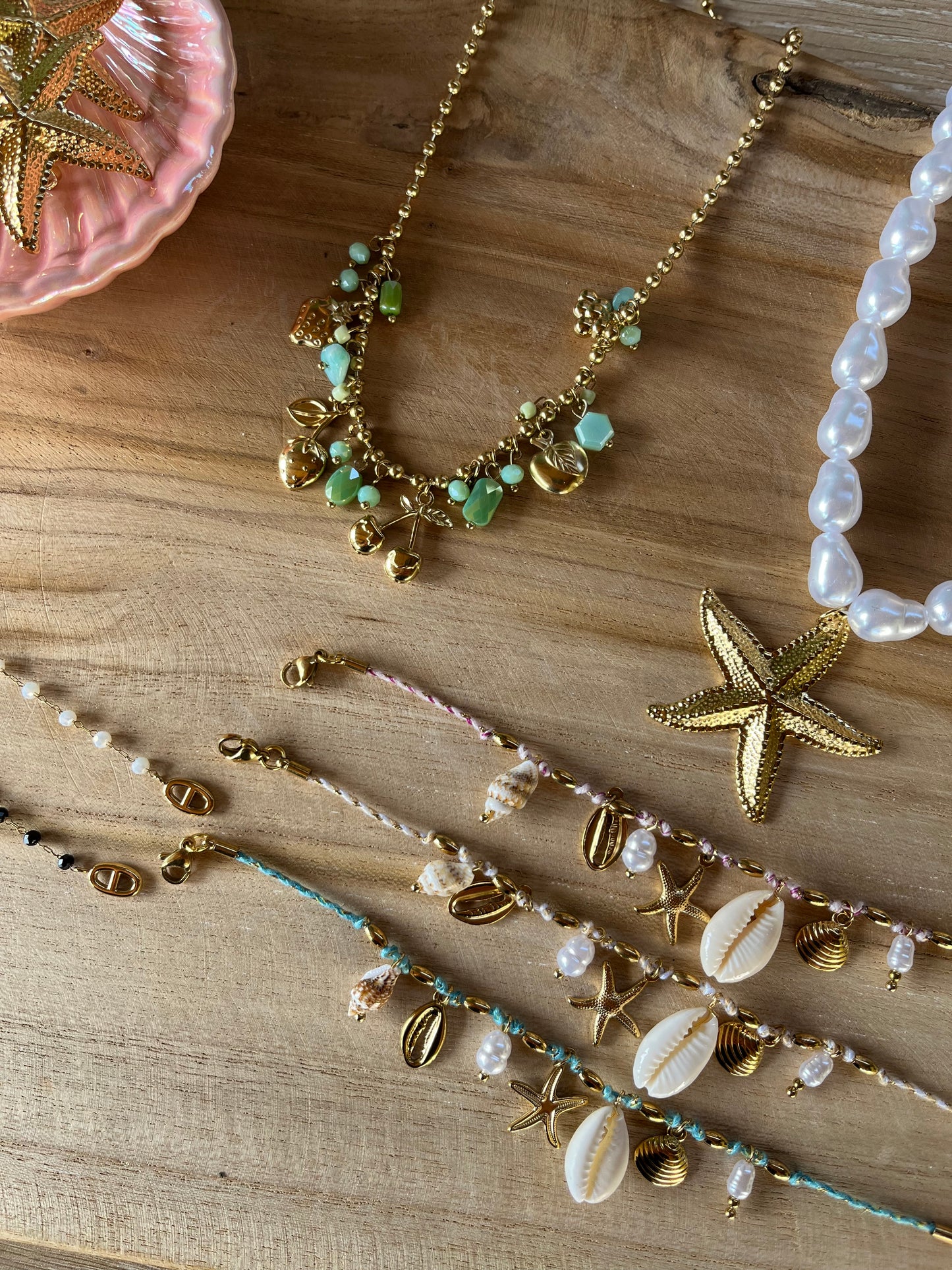 Collier TIMEA doré acier inoxydable