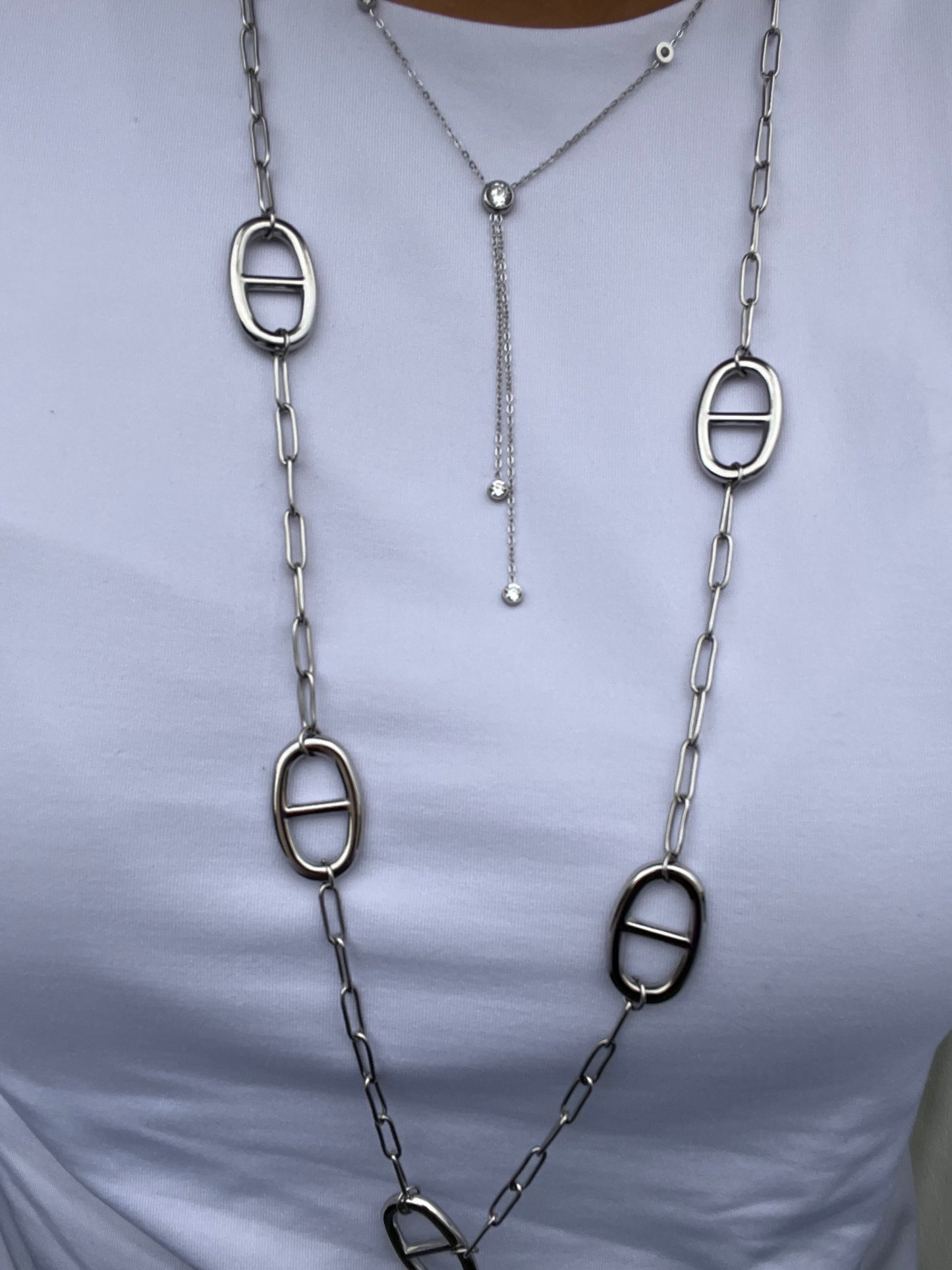 Collier AINA acier inoxydable doré ou argenté