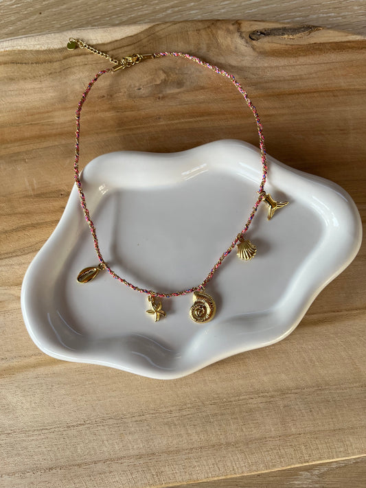 Collier IRIS doré acier inoxydable