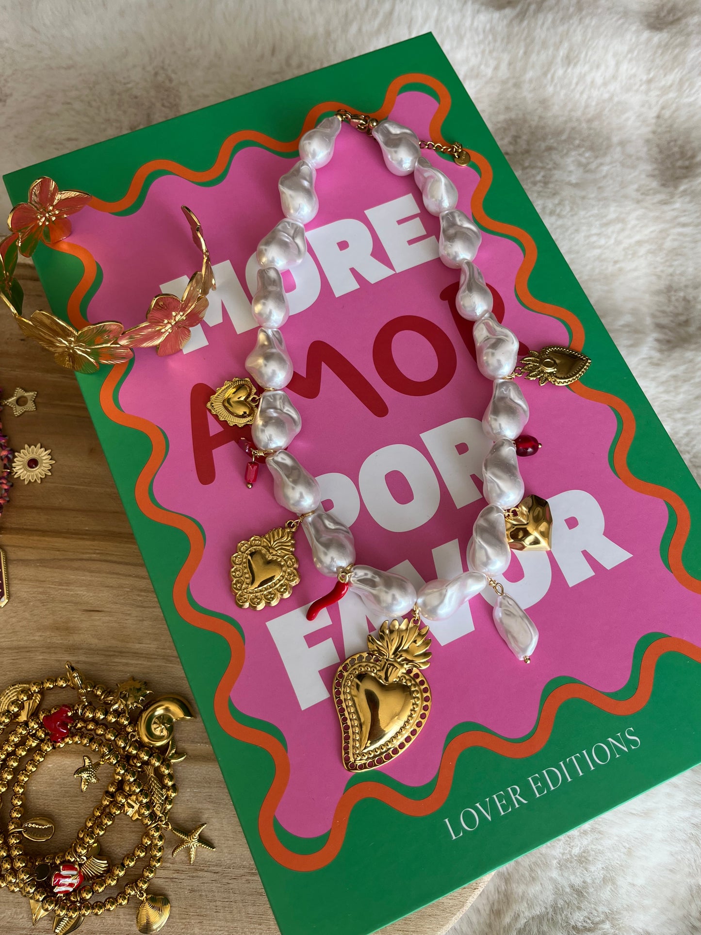 Collier VALENTINA doré acier inoxydable