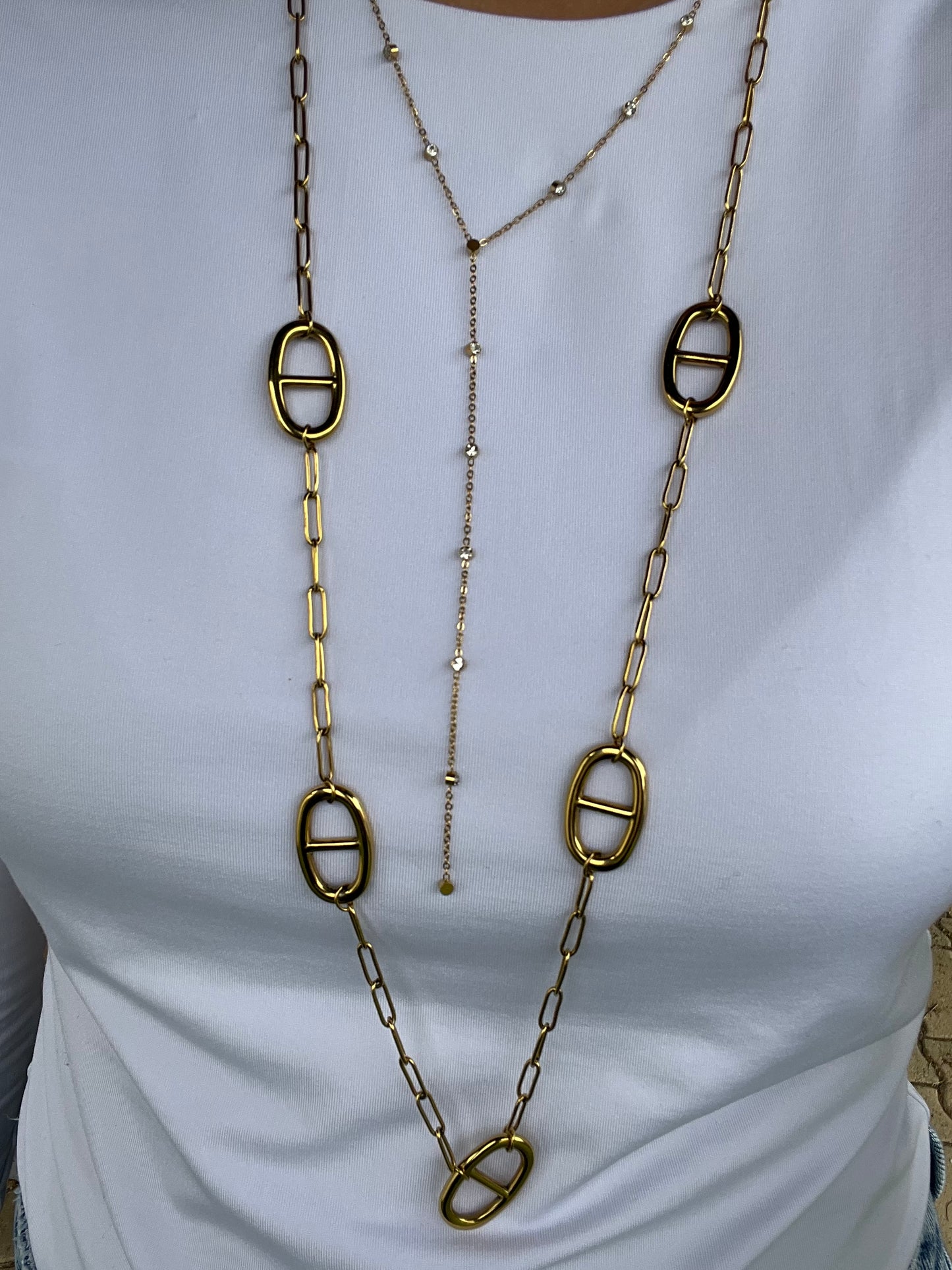Collier ALICE acier inoxydable argenté ou doré