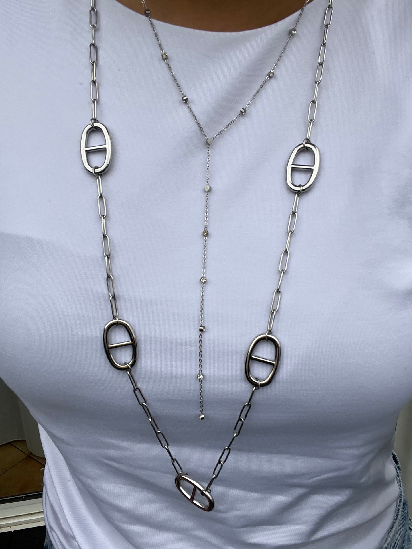 Collier ALICE acier inoxydable argenté ou doré