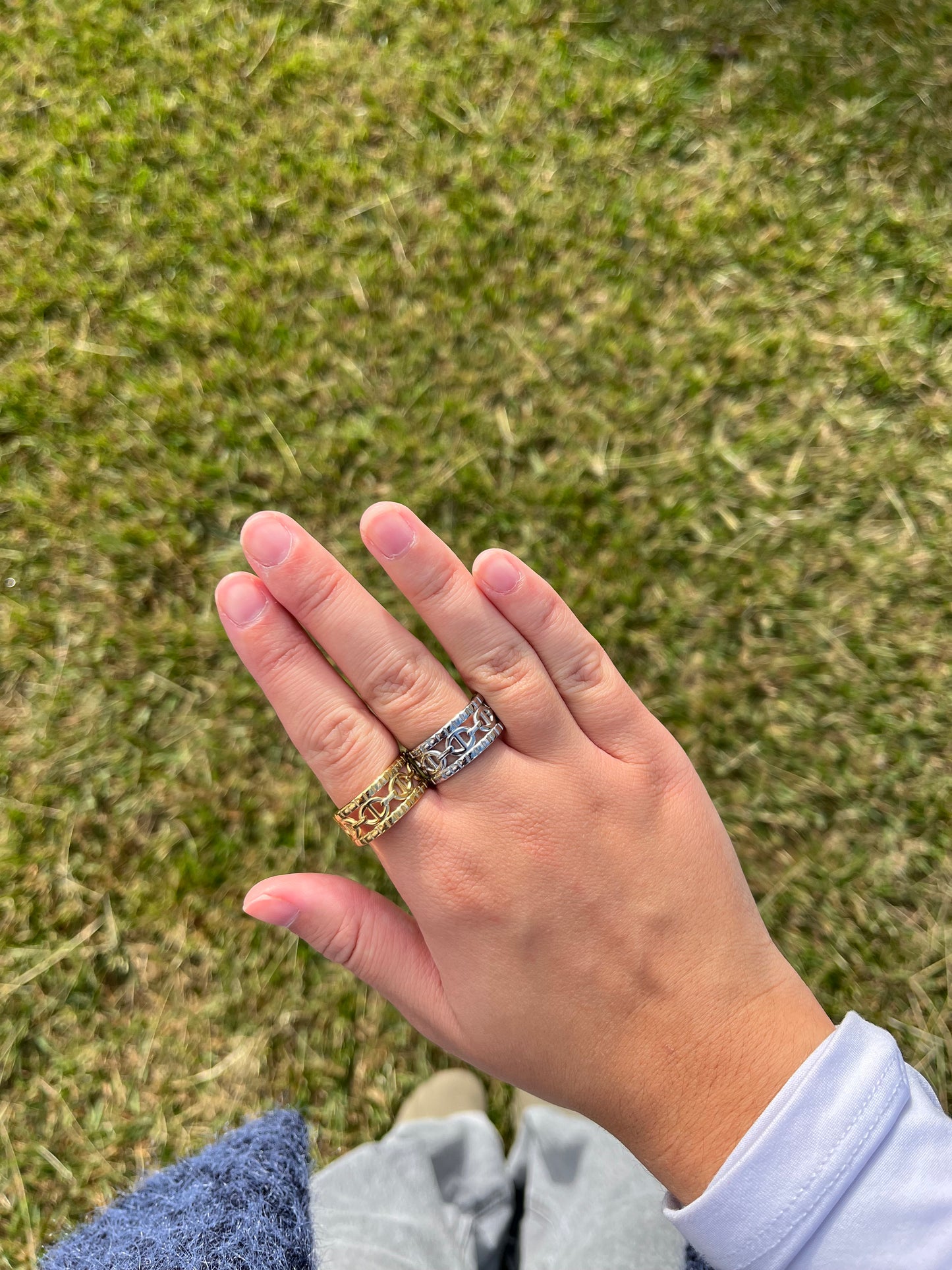 Bague NOÉLIA acier inoxydable argenté ou doré