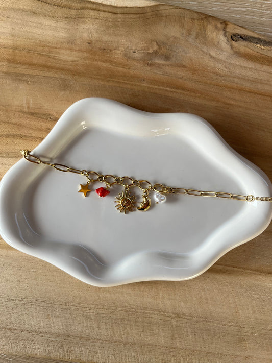 Bracelet PRUNELLE doré acier inoxydable