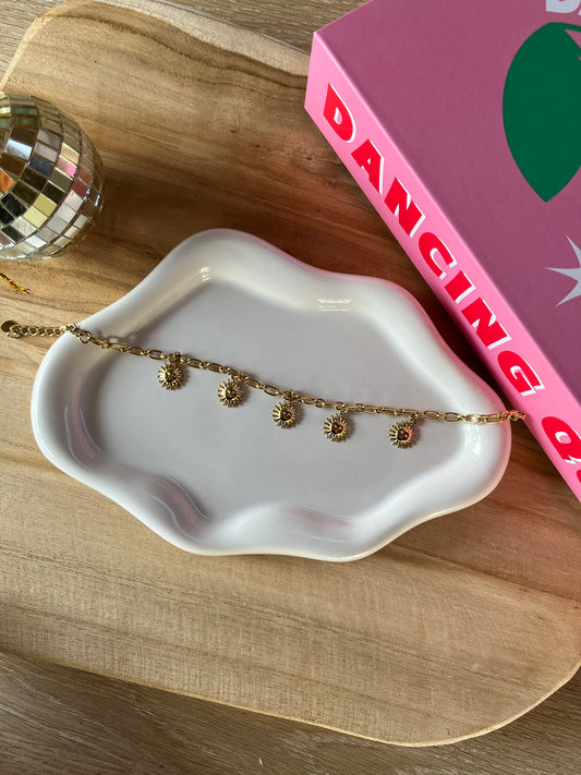 Bracelet mini SUNNY doré en acier inoxydable