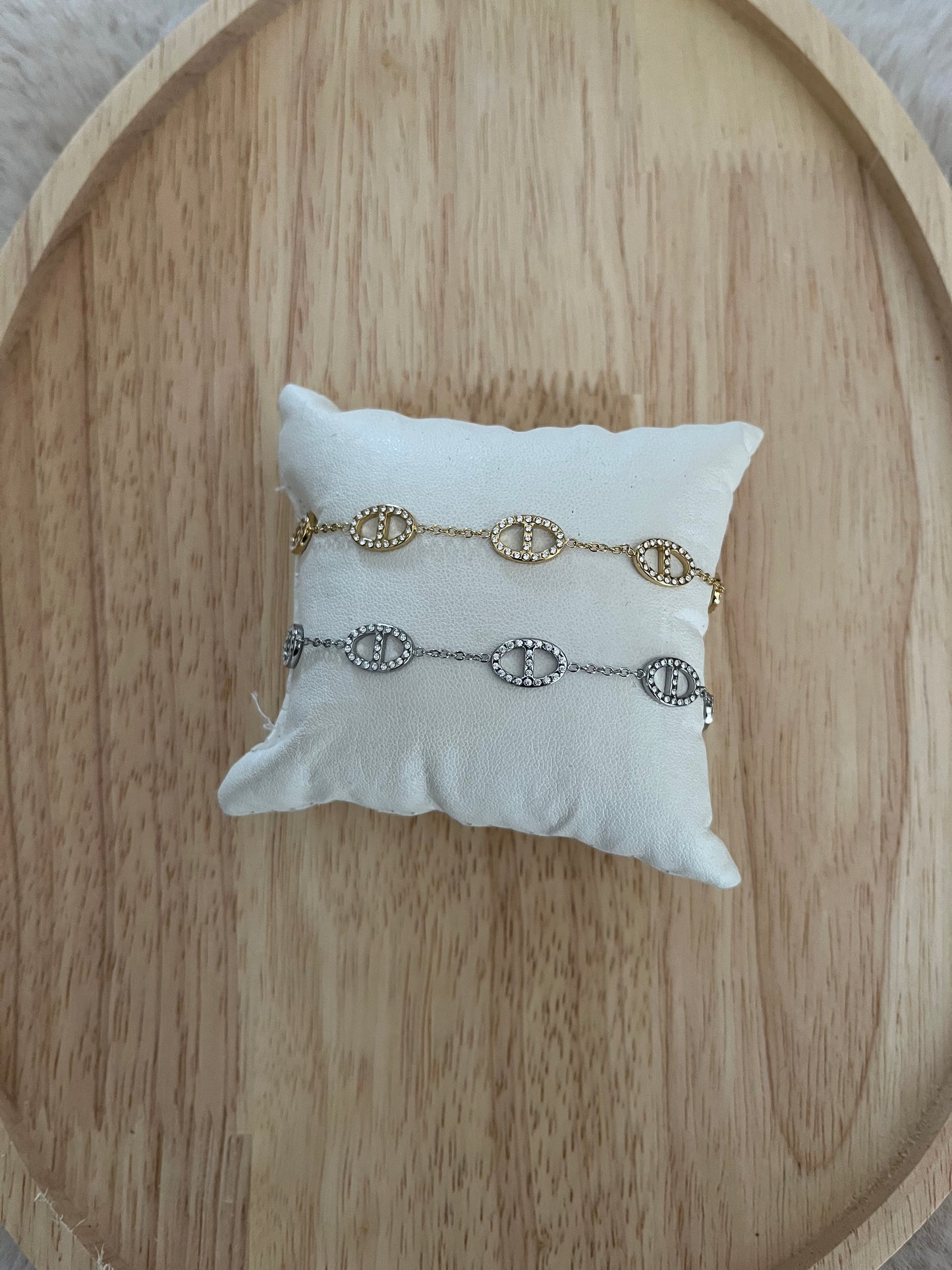 Bracelet Aria acier inoxydable argenté doré