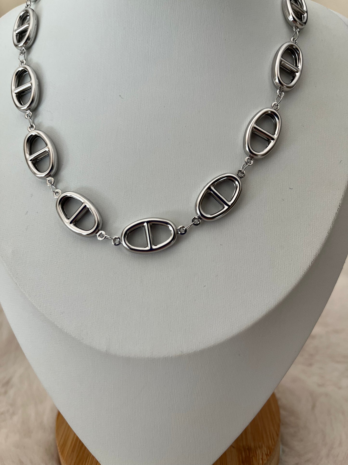 Collier HANEIA acier inoxydable argenté ou doré