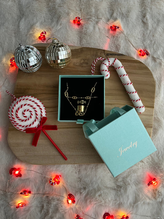 COFFRET MAILLE MARINE DORÉ acier inoxydable