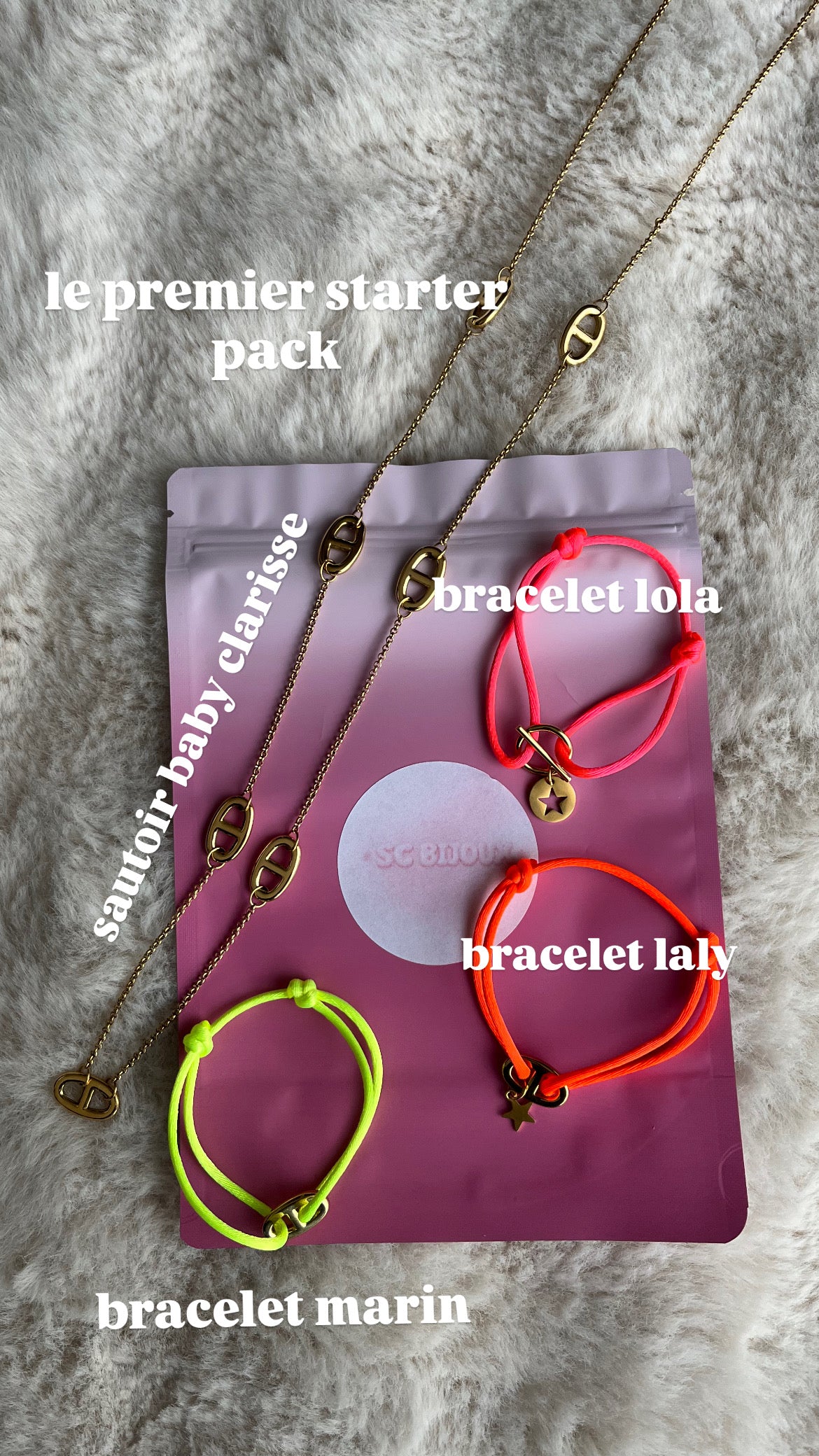 STARTER PACK 1 DORÉ acier inoxydable 4 bijoux