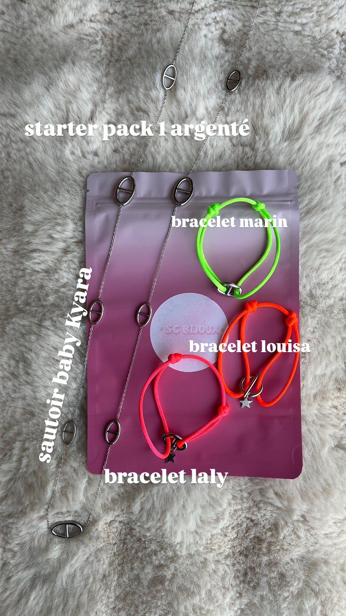 STARTER PACK 1 ARGENTÉ acier inoxydable