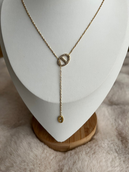 Sautoir Lilou en acier inoxydable argenté ou doré