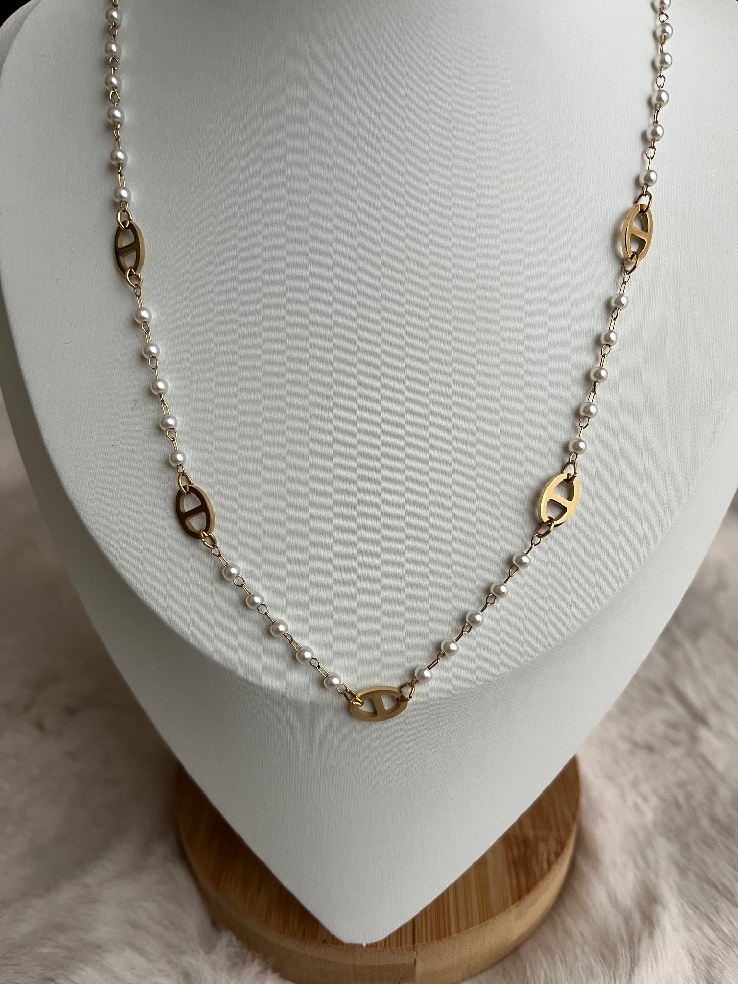 Collier Shania acier inoxydable argenté/ doré