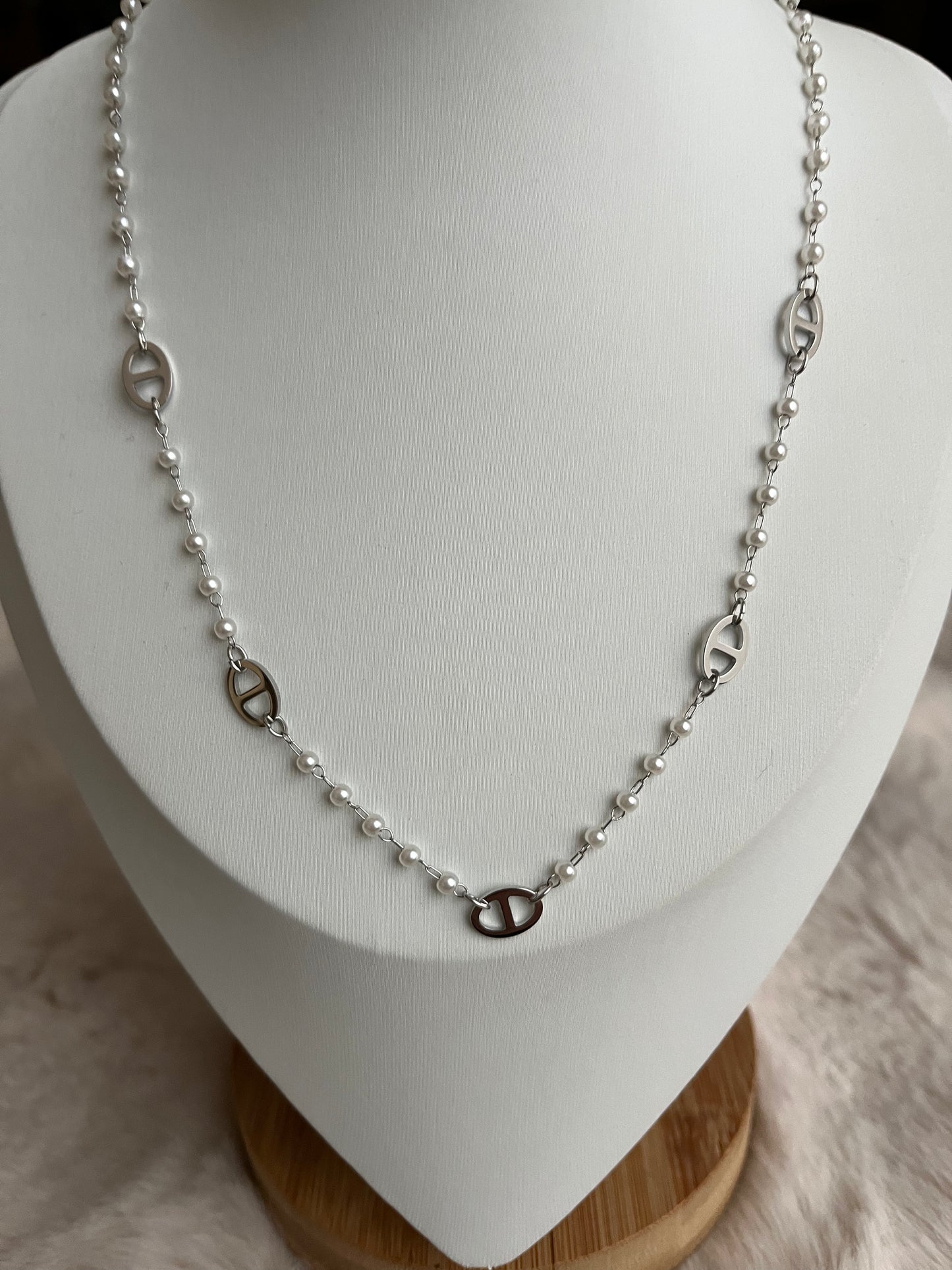 Collier Shania acier inoxydable argenté/ doré