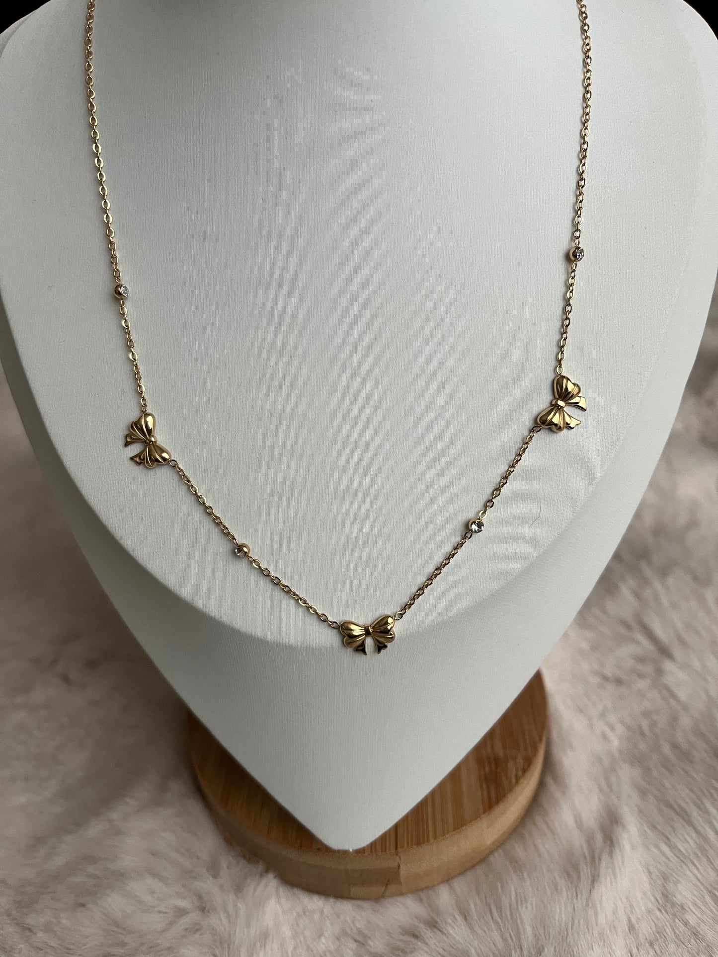 Collier ROSA acier inoxydable argenté/ doré
