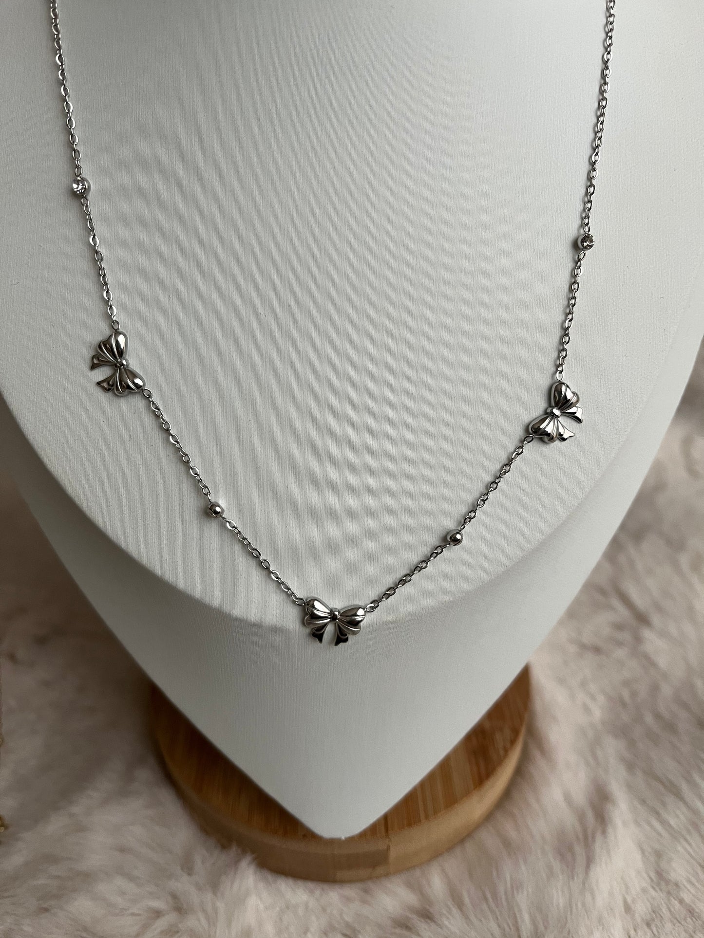 Collier ROSA acier inoxydable argenté/ doré