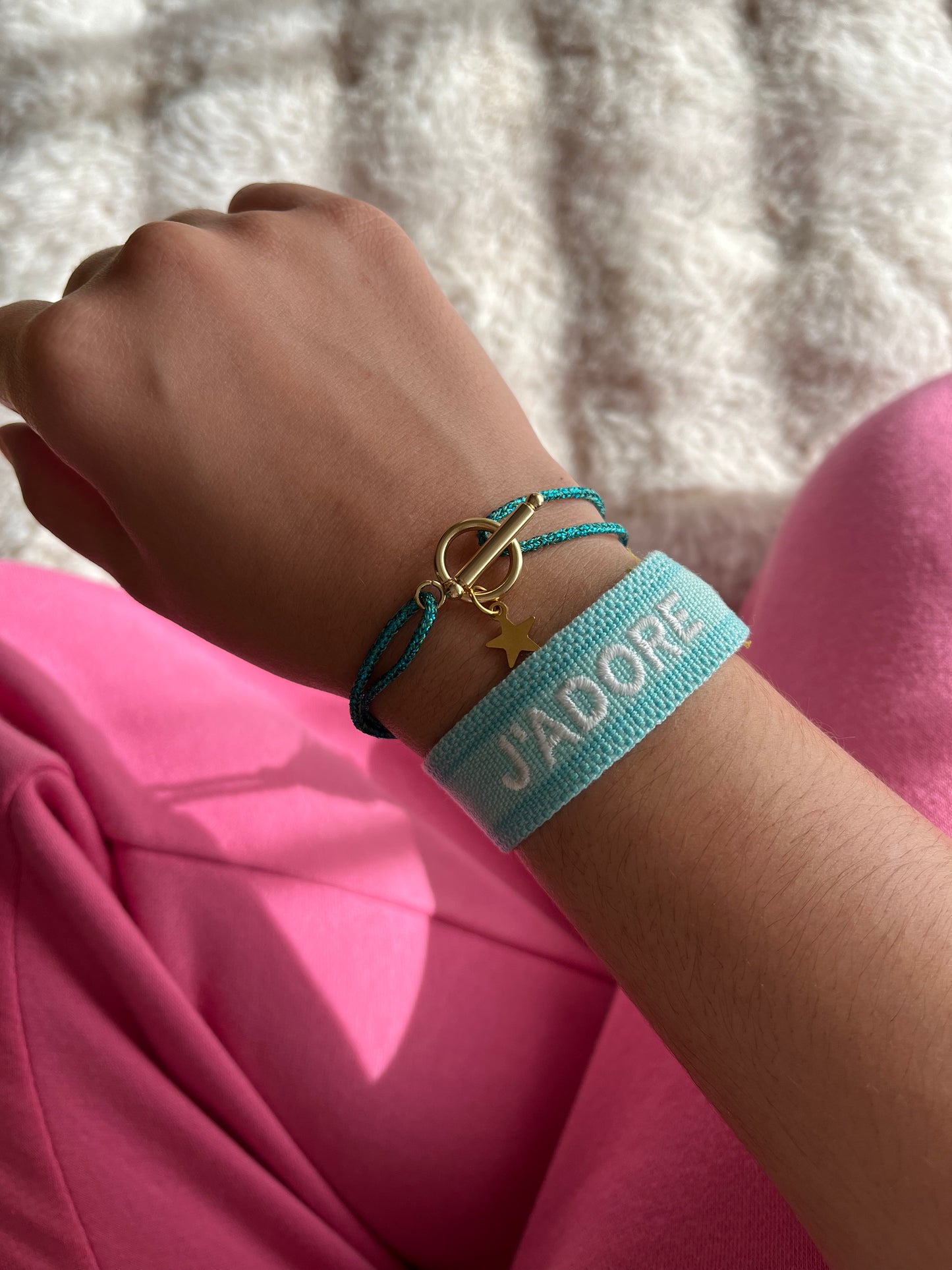 Bracelet Toogly étoile doré pailleté