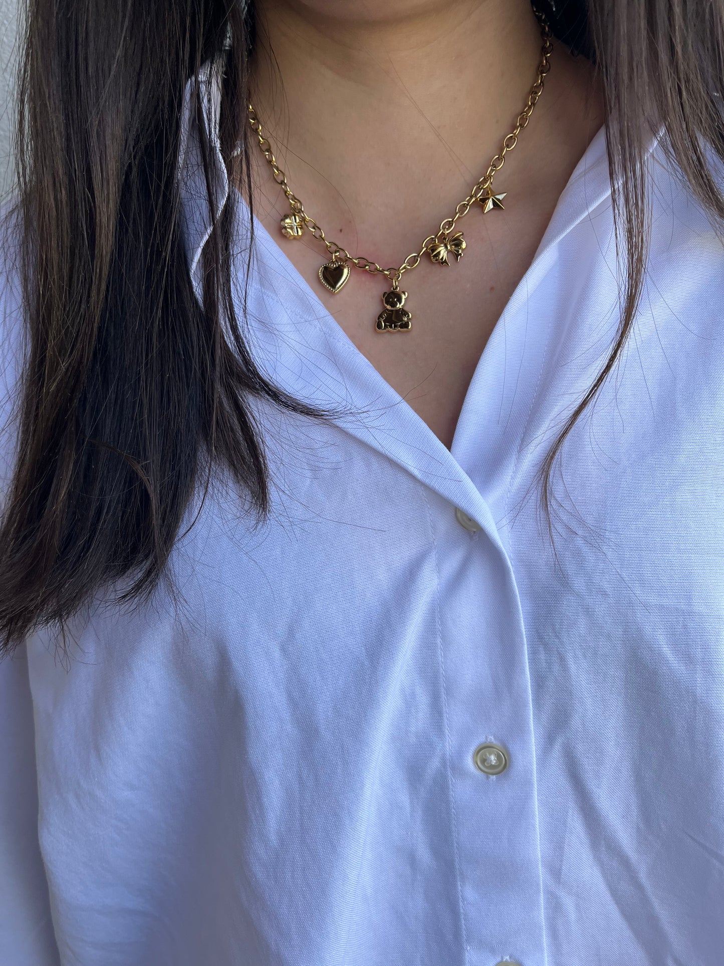 Collier LANA acier inoxydable doré