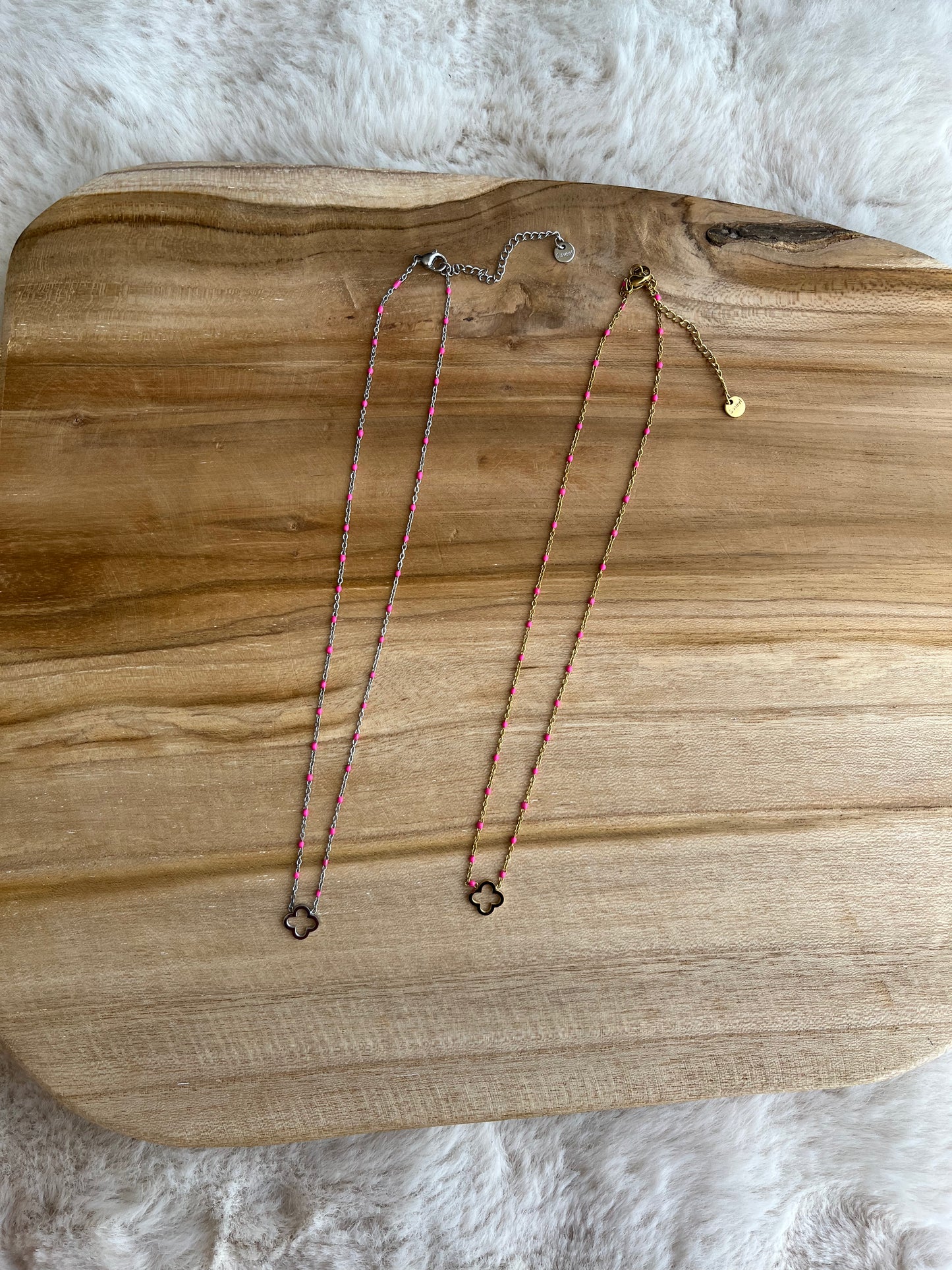 Collier Anaïs acier inoxydable argenté ou doré