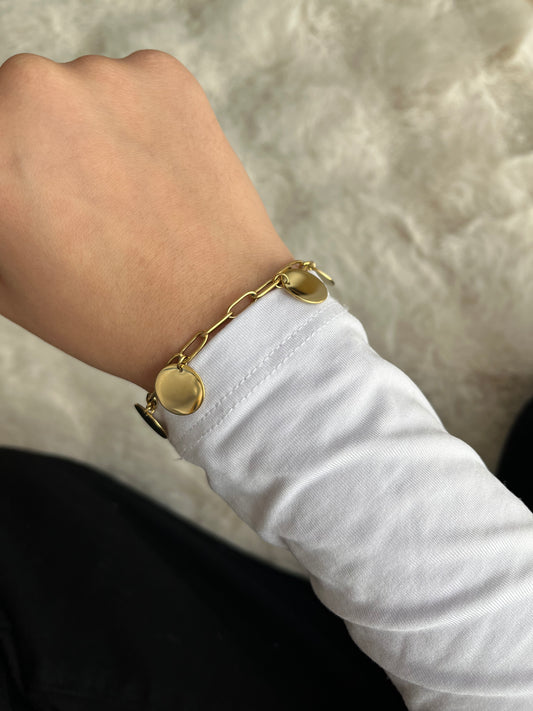 Bracelet THEA acier inoxydable argenté ou doré