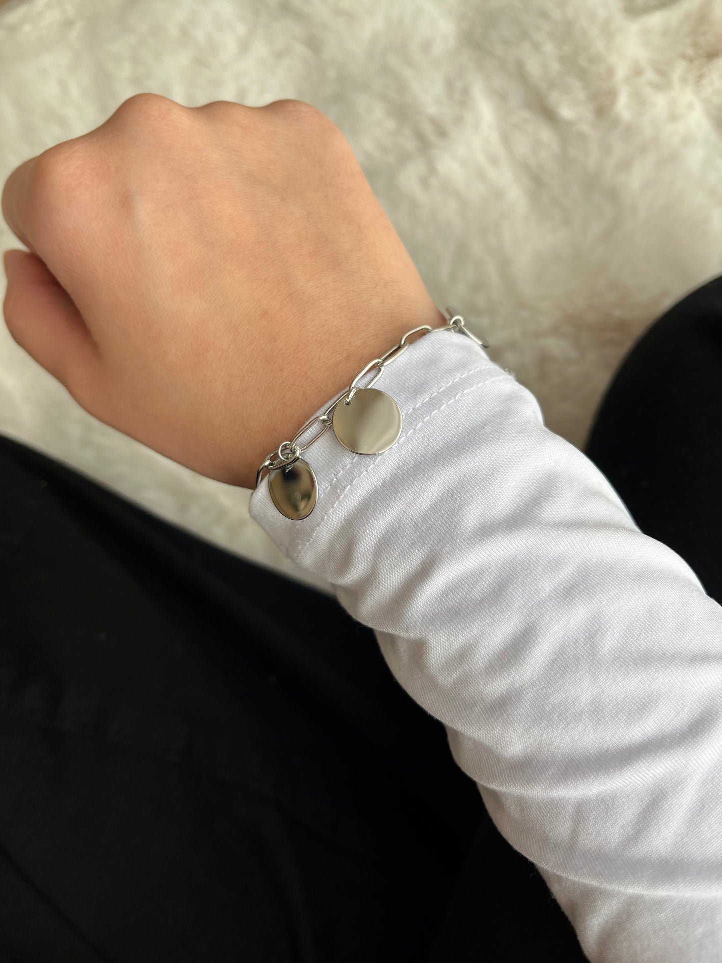 Bracelet THEA acier inoxydable argenté ou doré