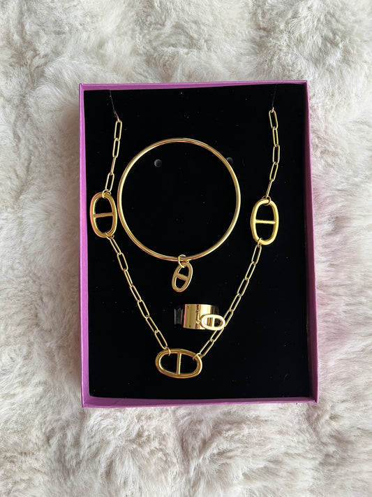 Coffret JADE acier inoxydable argenté ou doré