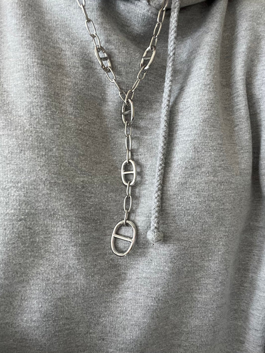 Sautoir Candice doré ou argenté en acier inoxydable