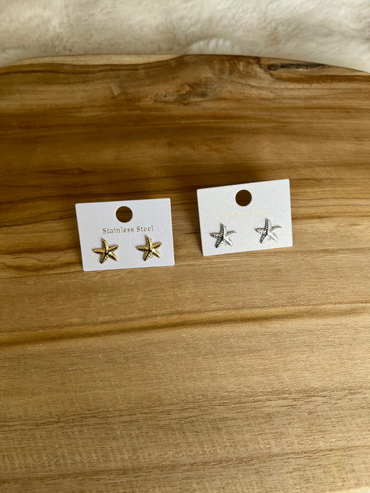 Boucles d’oreilles étoile de mer