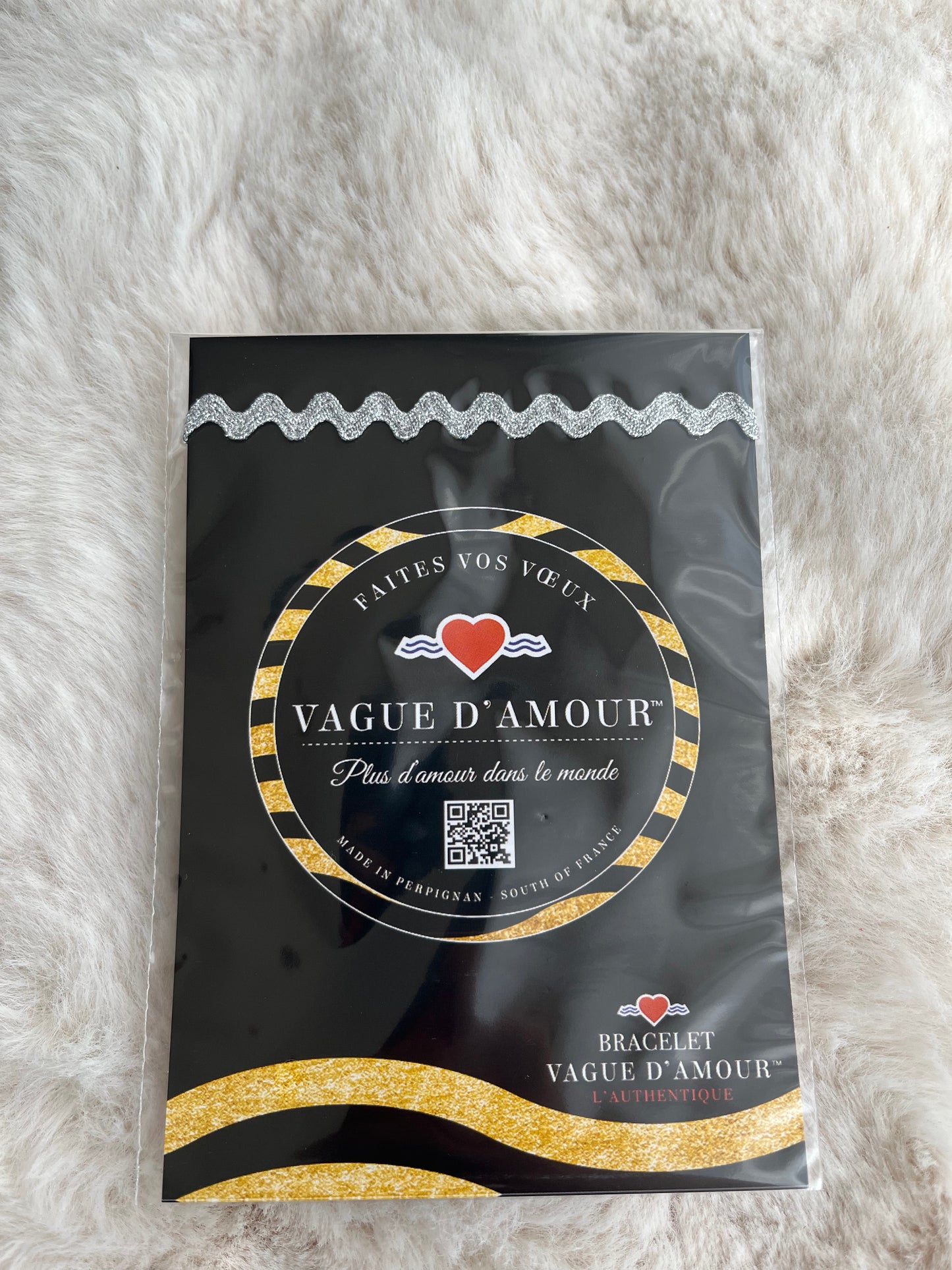 Bracelet vague d’amour 🌊 argenté