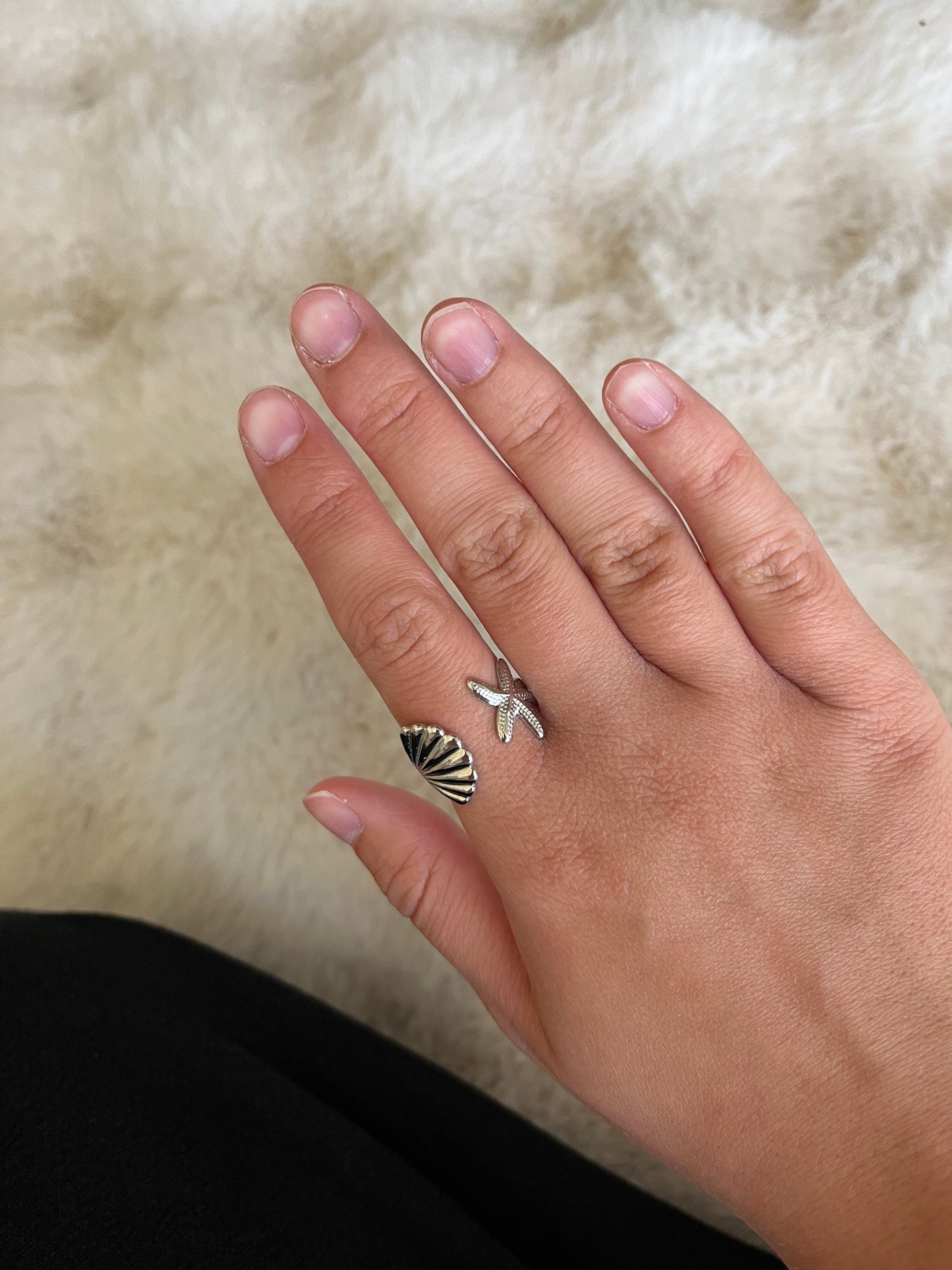 Bague HAWAÏ argenté acier inoxydable