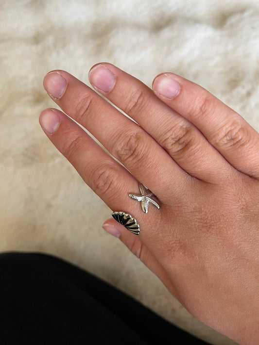 Bague HAWAÏ argenté acier inoxydable