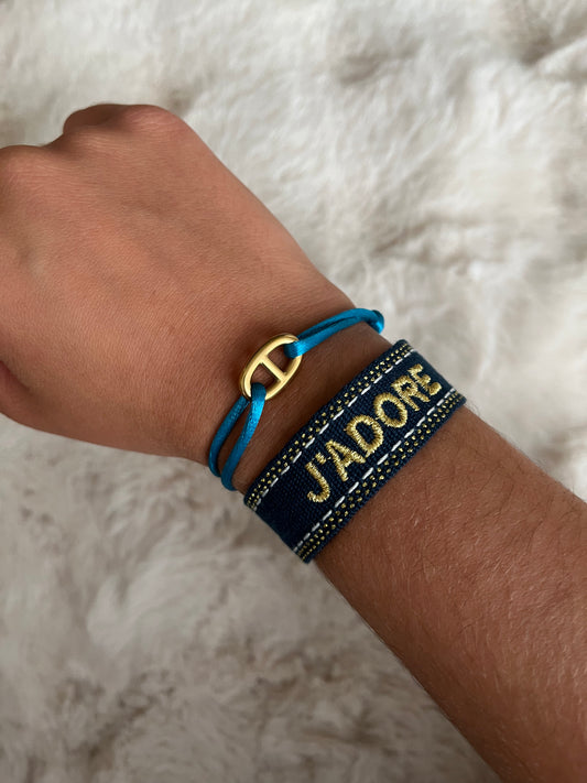 Bracelet "MARIN " doré en doré acier inoxydable