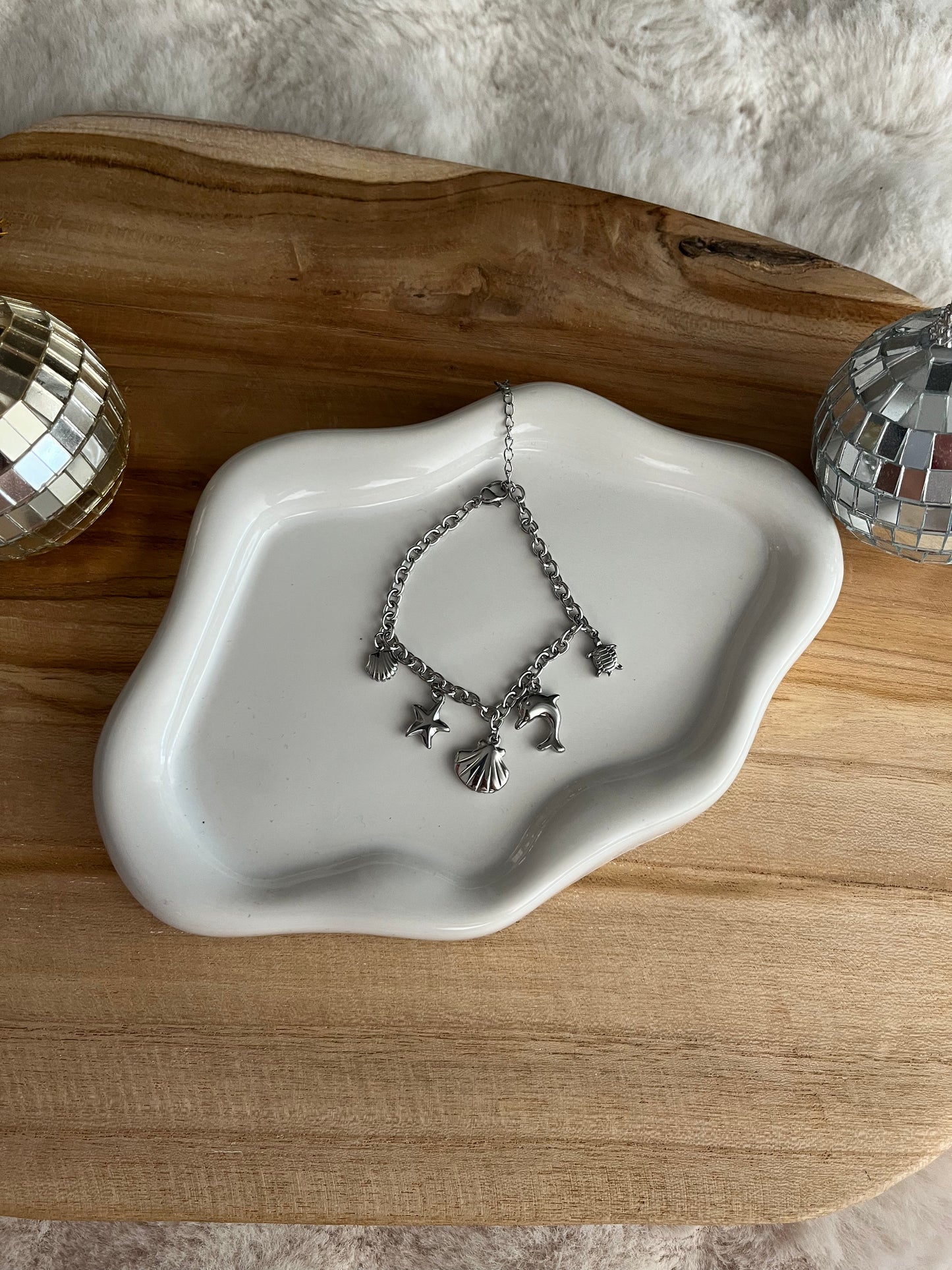 Collier ou bracelet ALBA doré/ argenté acier inoxydable