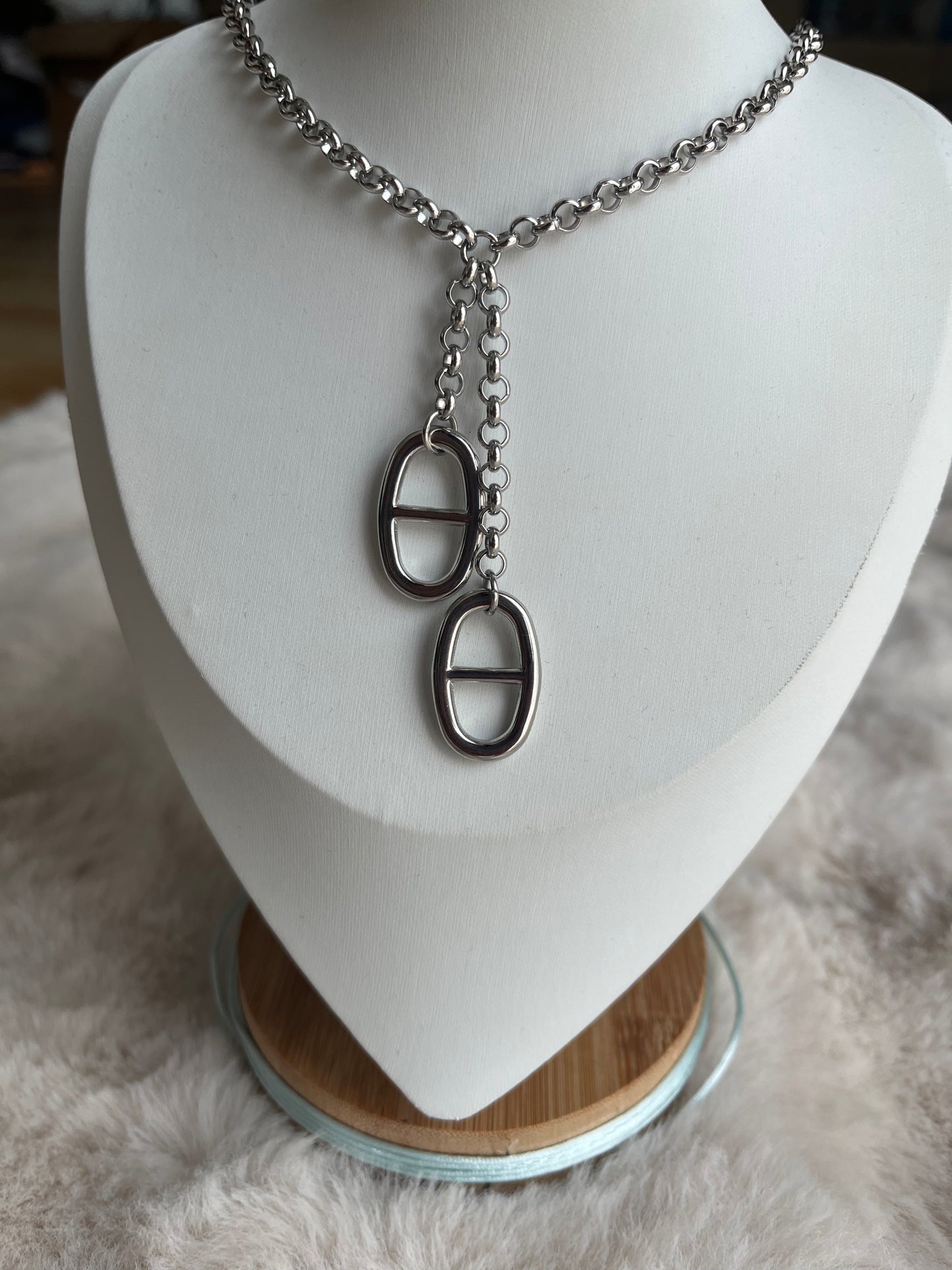 Collier Tara acier inoxydable argenté ou doré