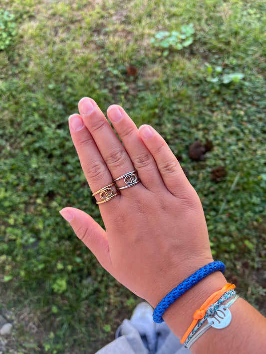 Bague Catalina acier inoxydable argenté/ doré