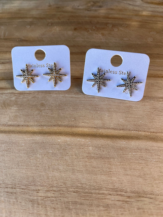 Boucles d’oreilles Elaya acier inoxydable doré/ argenté