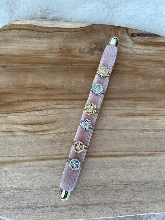 Bague Anti-stress acier inoxydable argenté ou doré