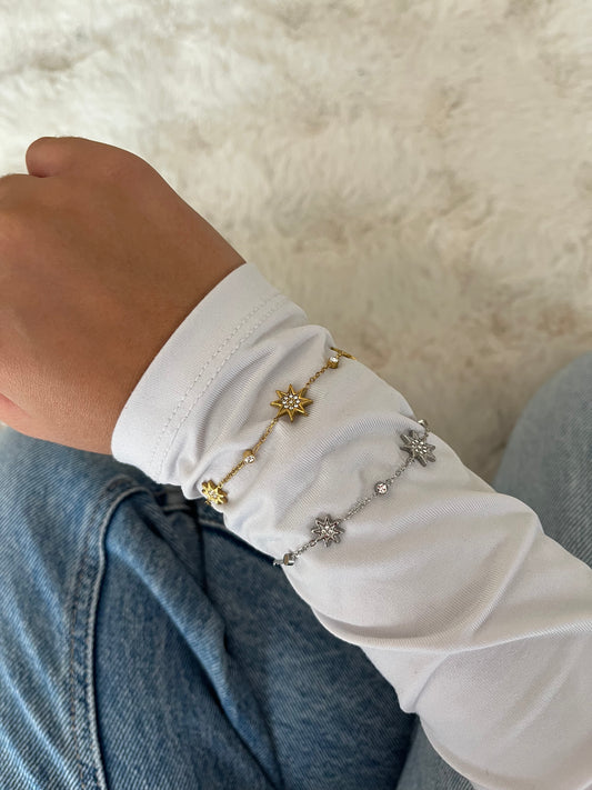 Bracelet MYA acier inoxydable doré ou argenté