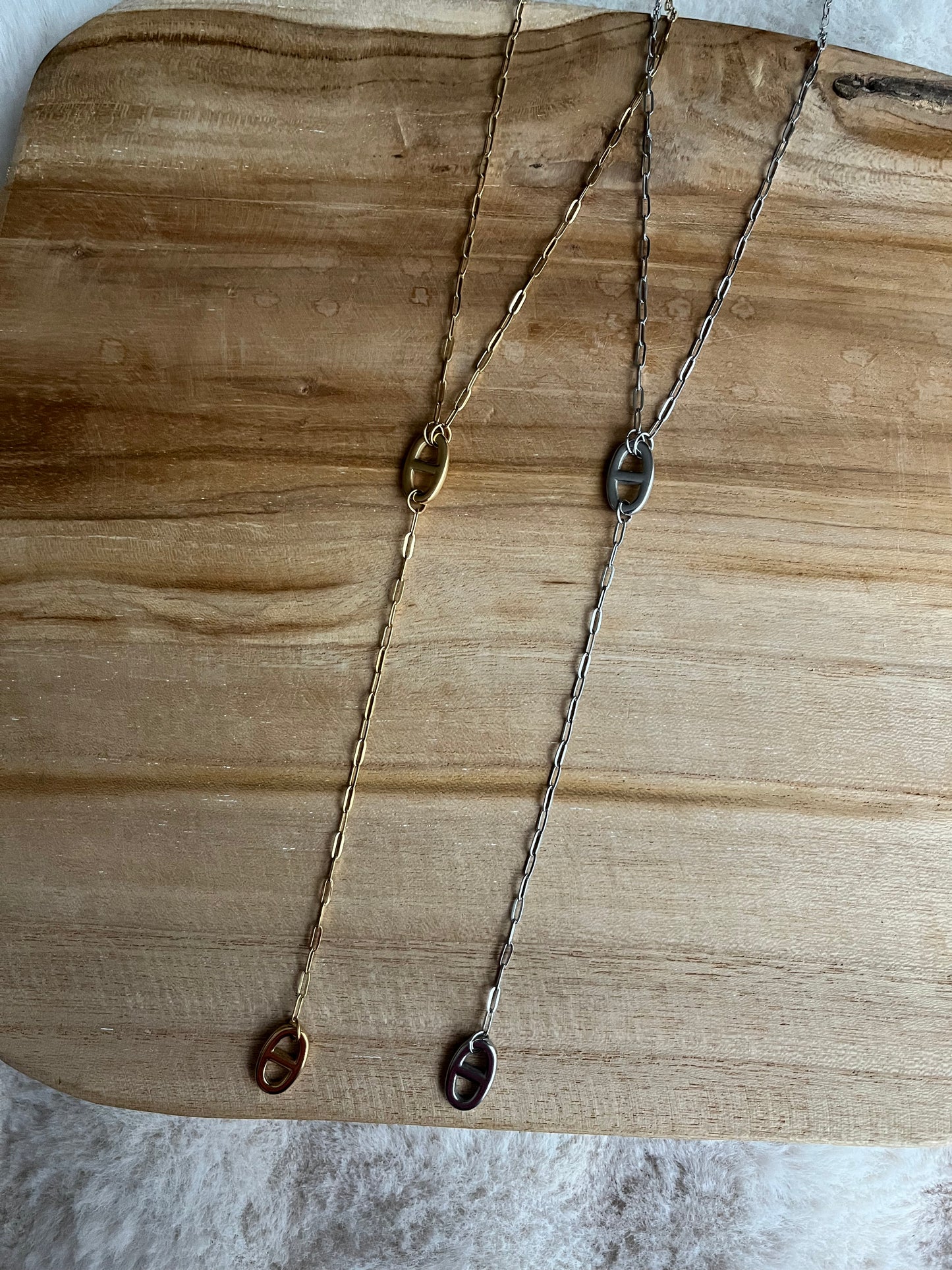 Sautoir NÉLIA acier inoxydable argenté ou doré