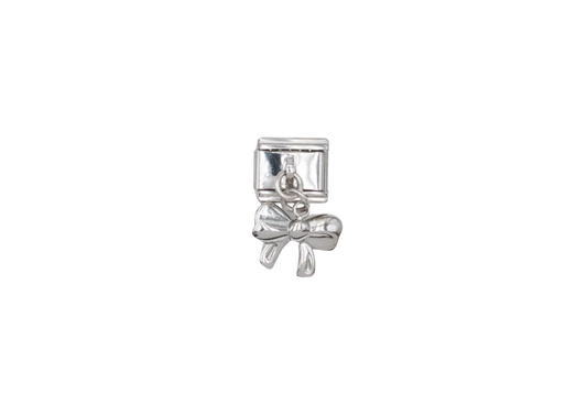 Charms noeud argenté