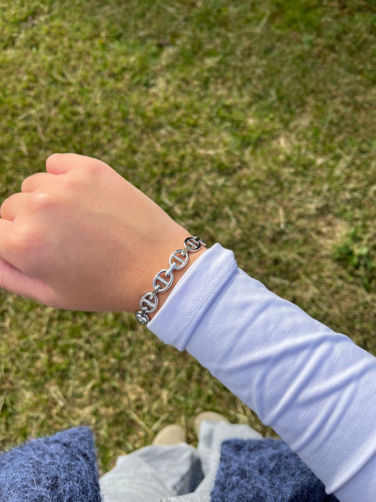 Jonc Elsa ( petit modèle ) acier inoxydable argenté