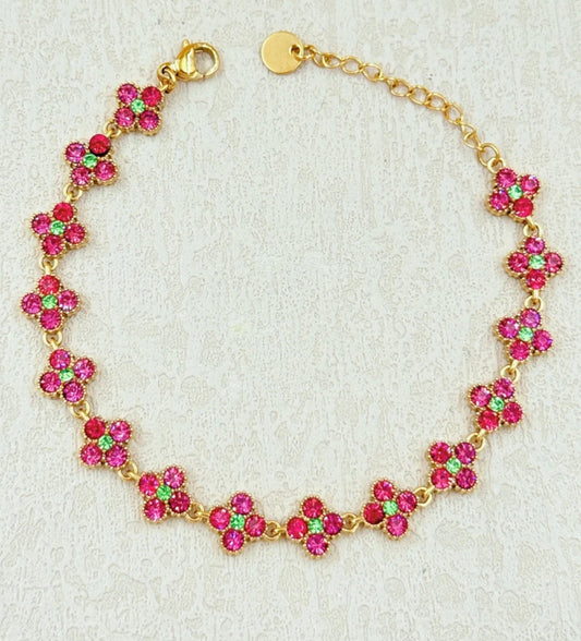 PRECOMMANDE bracelet ROSE VERT IRRÉSISTIBLE