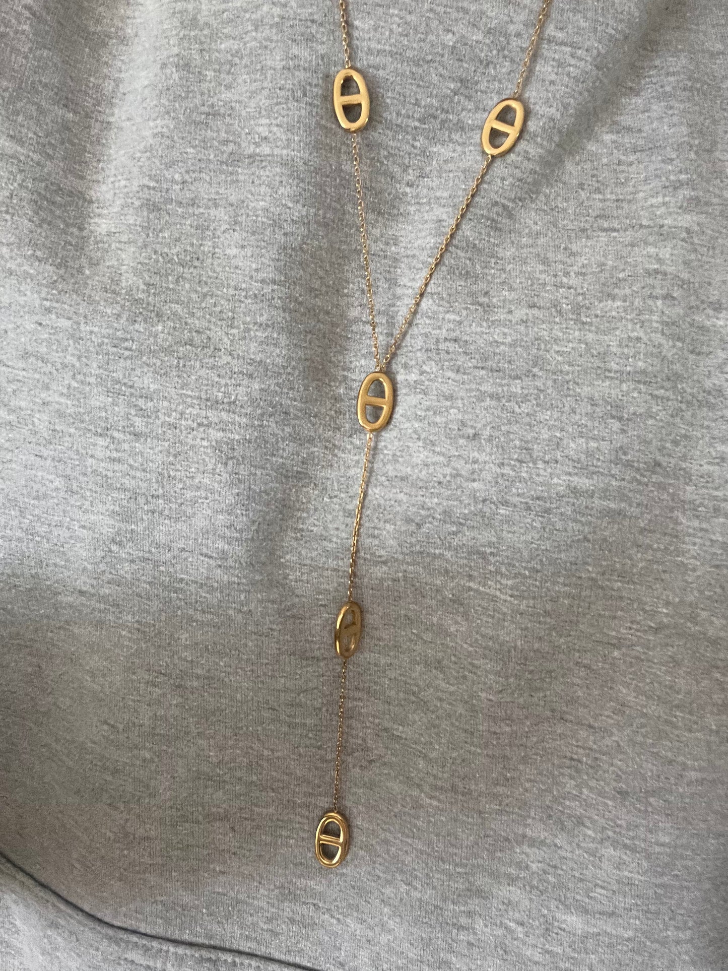 Sautoir HOANI acier inoxydable argenté ou doré