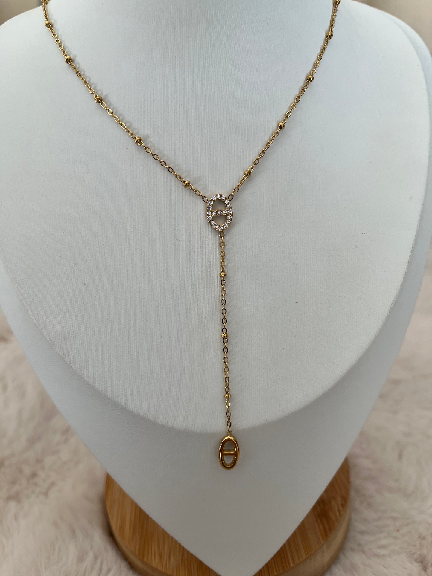 Collier TIA acier inoxydable argenté ou doré