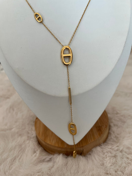 Collier CHLOE acier inoxydable doré