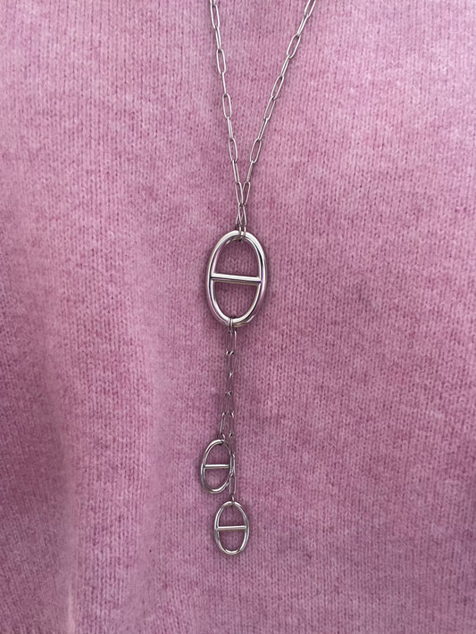 Sautoir HOANA acier inoxydable doré ou argenté