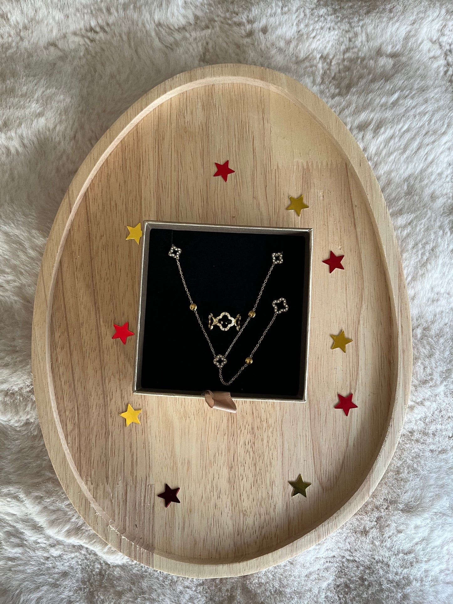 Coffret CHANCE acier inoxydable argenté ou doré