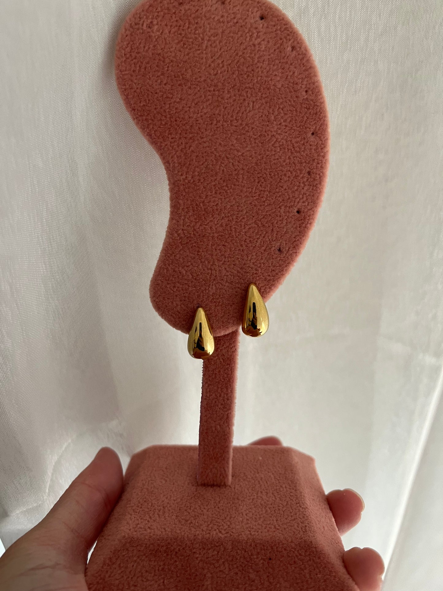 Boucles d’oreilles Juliette petit modèle en doré