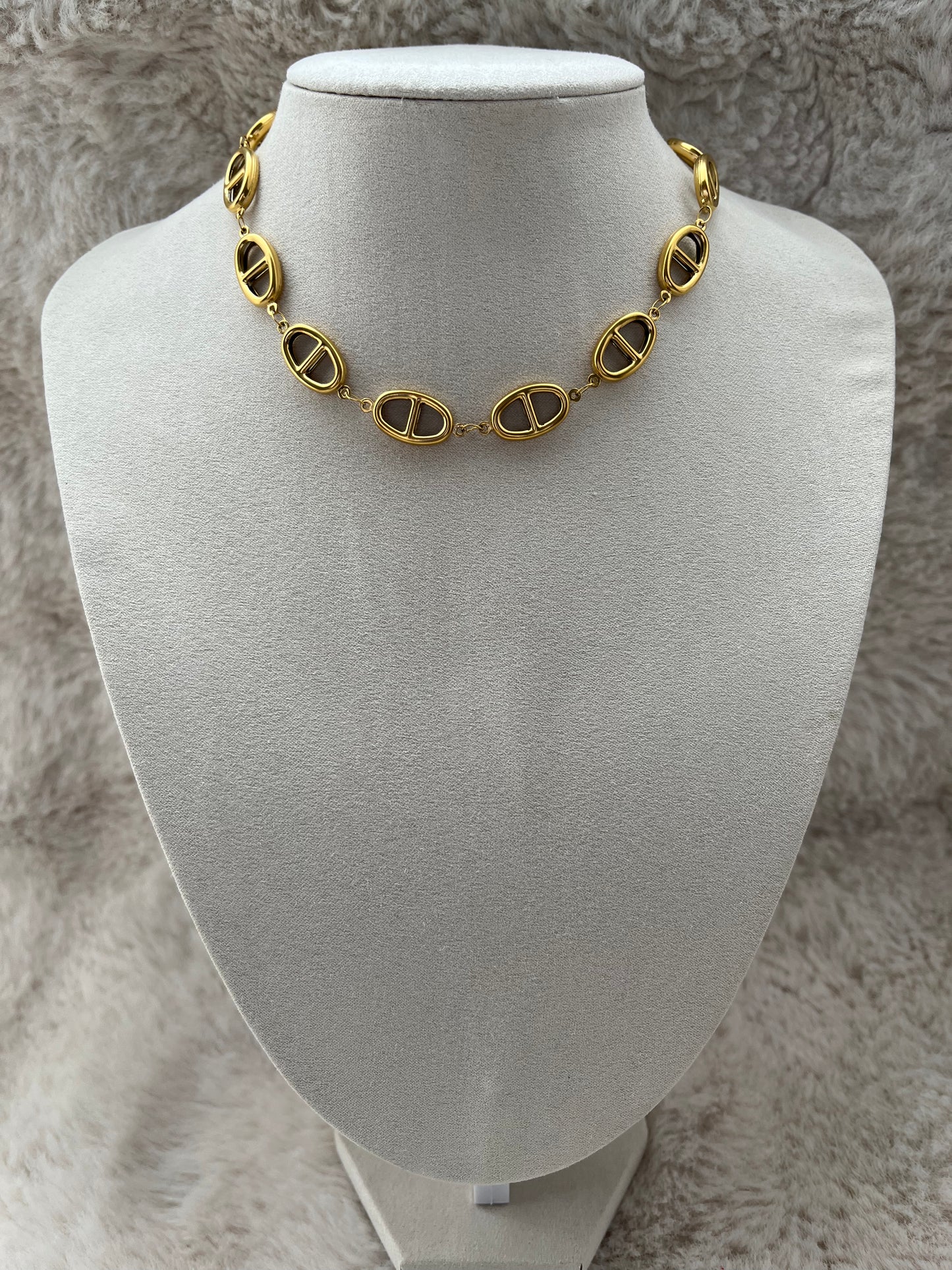 Collier HANEIA acier inoxydable argenté ou doré