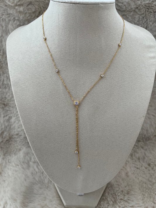 Collier AINA acier inoxydable doré ou argenté